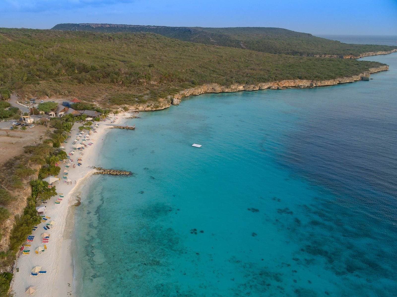 De baai van Playa Porto Mari, Curaçao